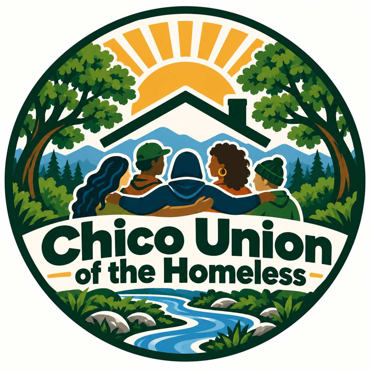 Proposed logo for the Chico Union of the Homeless
